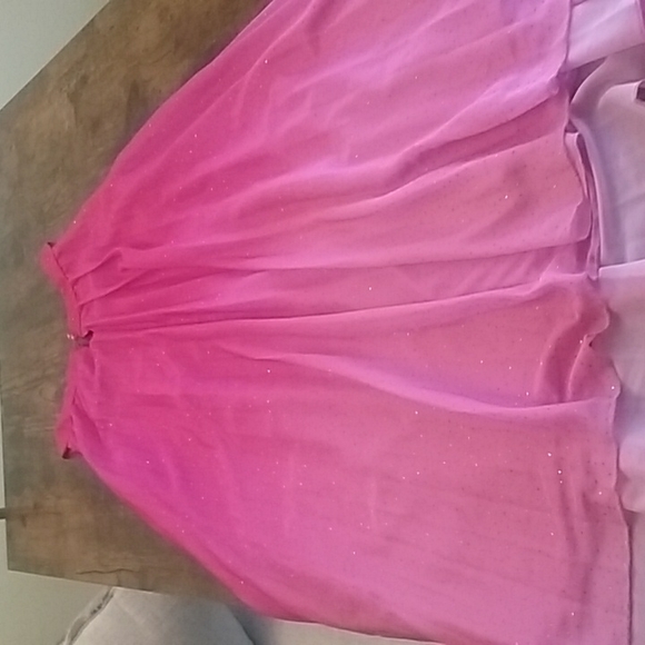 Girl's size 16 pink gradient sparkle dress, used - Picture 6 of 7